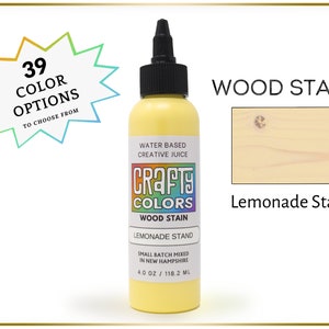 Yellow Wood Stain, Colorful Palette of Stains to paint wood wall art, diy wood wall art supplies, Create your own Colorful Wall Art