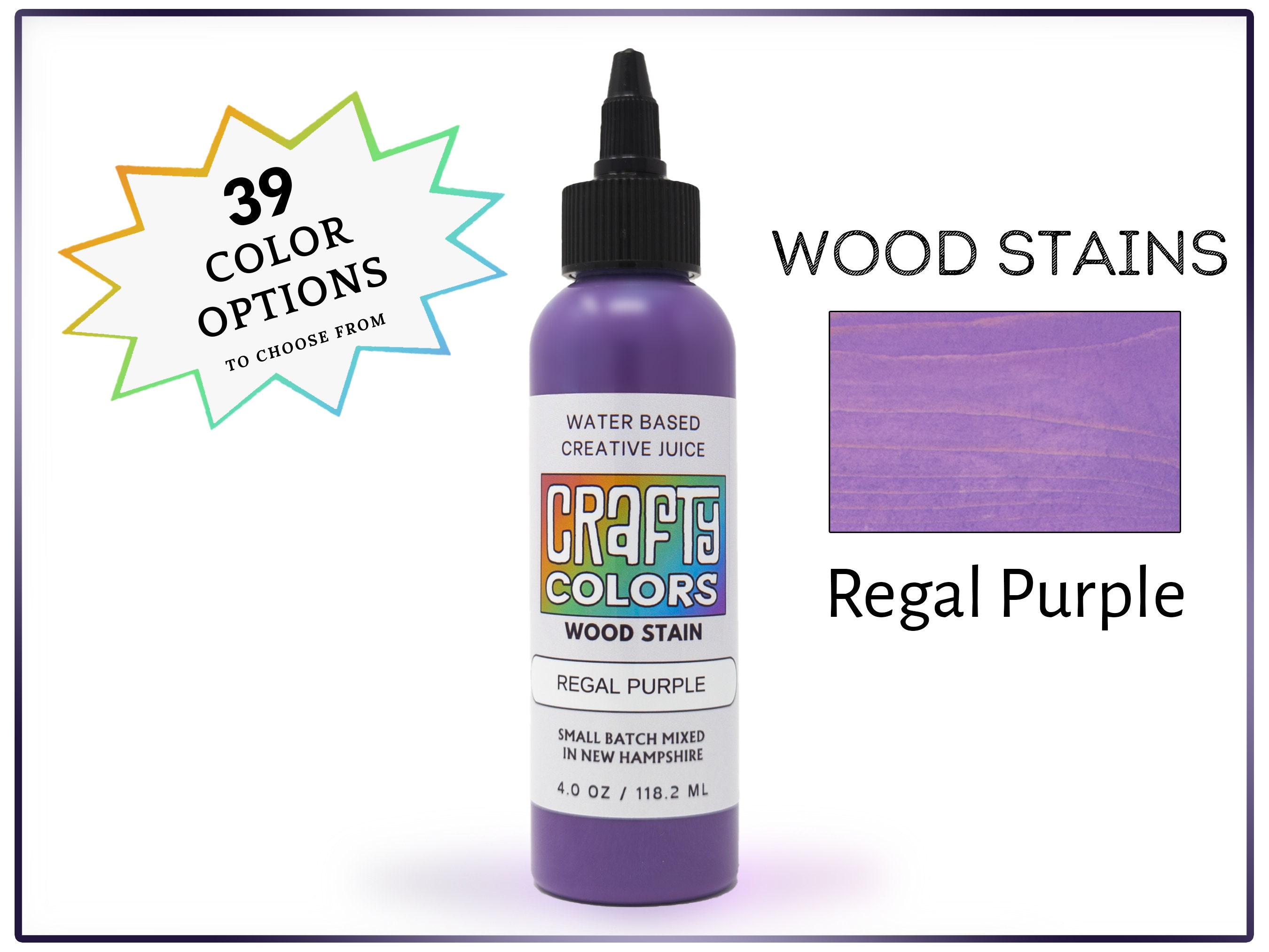 Purple Wood Stain, Wooden Toys Stain, Paint for DIY Toys, Make Your Own  Toys Supplies, Custom Toy Projects, Toy Paint, Toy Stains, Wood Toys 
