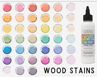 Colorful Wood Stains, Art Supplies, Resurface furniture paint, Water-based Wood Stains for Furniture Refinish, Paint Supplies for DIY Art