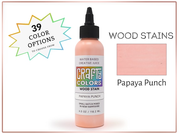 Peach Wood Stain, DIY Craft Supplies, Vibrant Colors for Arts and Crafts,  Art Project Tools, Crafters Tools for Art Projects, Paint Kits 