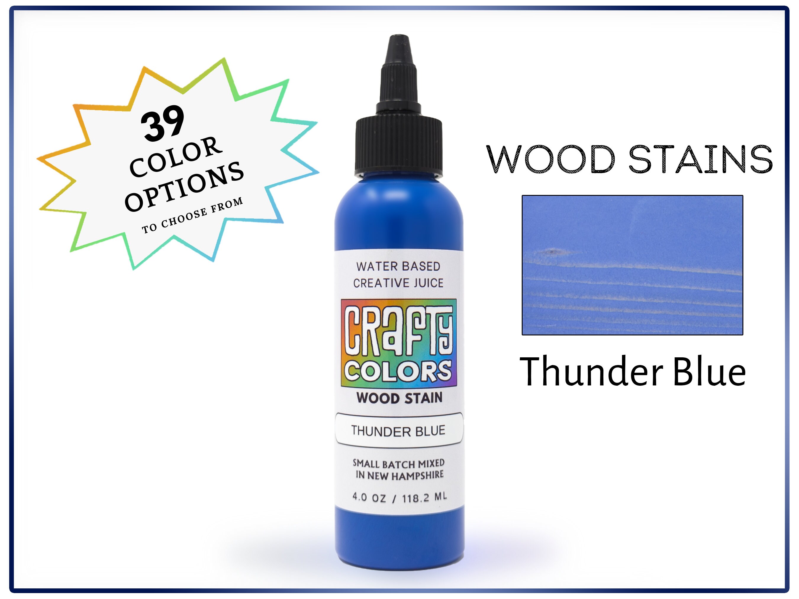 Royal Purple Wood Stain - Crafty Colors Vibrant Water Based Wood Stains