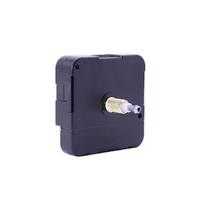 High Torque Quartz Clock Movement, Silent Sweep Extended Shaft Clock Mechanism, Silent Motion Clock Motor, Perfect for large clocks