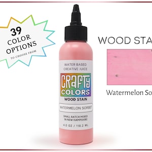 Pink Wood Stain, Wood stain for Crafts, DIY Art Supplies, Colorful Wood Stains, Furniture Restoration Paint, Wall Art Paints and Stains
