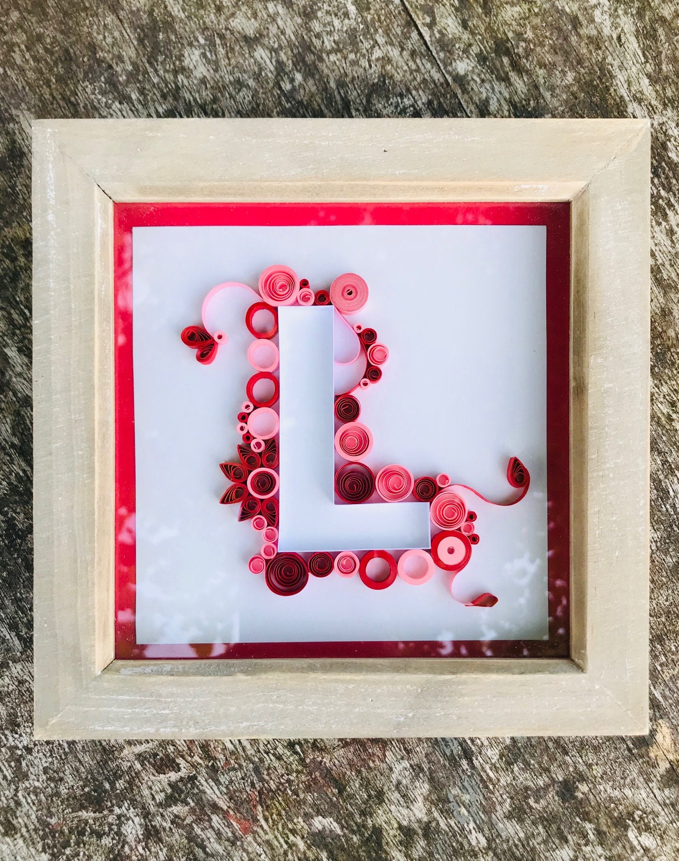 Quilled Letter Letter Artwork Quilling Artwork Personalized Etsy UK