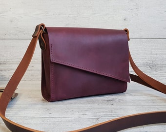 Femmes de sac à main en cuir, petit sac crossbody en cuir, sac cross body fait main, sac à bandoulière mignon, sacs à main en cuir, cadeaux personnalisés pour elle