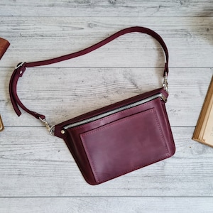 Süße Gürteltasche aus Leder für Damen, handgemachte Gürteltasche aus Leder, rosa Gürteltasche Damen, Bauchtasche, Hüfttasche, personalisierte Geschenke für Sie, Ihn