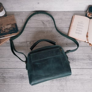 Leder-Umhängetasche, kleine Umhängetasche, Ledertasche Damen, Umhängetasche, Umhängetasche, Handtasche, personalisiertes Geschenk für Frauen
