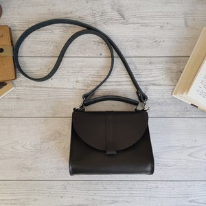 Black leather purse women, handmade leather bag, small leather crossbody bags for women, womens leather handbag, cute leather shoulder bag