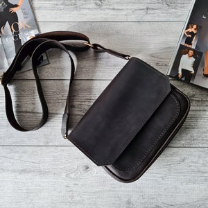 Sac bandoulière en cuir fait main pour femme, petits sacs à bandoulière et sacs à main, joli sac bandoulière marron pour femme, cadeaux personnalisés pour elle