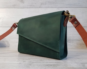 Bolso pequeño de cuero mujer, bolso bandolera de cuero, bolso bandolera, bolsos de cuero hechos a mano, lindo bolso de hombro, regalos personalizados para ella