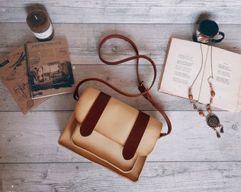 Leather messenger bag women, Leather satchel bag, Crossbody bag, Crossbody purse, Travel bag, Shoulder bag, Personalized gift for women