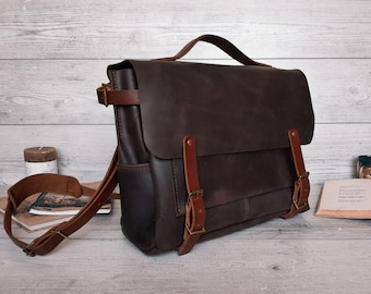 Weekender-Tasche für Herren, Leder-Umhängetasche, Leder-Umhängetasche für Herren, Leder-Reisetasche, Seesack, Leder-Reisetasche, Arbeitstasche, Geschenk für Männer