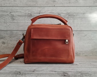 Sac crossbody en cuir pour femmes, sacs à main femmes, sac à bandoulière personnalisé, petits sacs à main crossbody, sacs crossbody faits à la main, cadeau pour elle