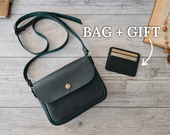 Umhängetasche, kleine Ledertasche, Leder-Umhängetasche, Ledertasche Damen, Umhängetasche, Umhängetasche, personalisiertes Geschenk für Frauen