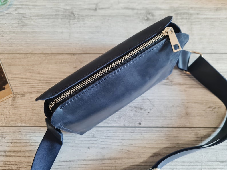 Leder-Umhängetasche für Frauen, kleine Geldbörse, handgefertigte Handtaschen, hellbraune Leder-Umhängetasche, personalisierte Umhängetasche, Geschenk für Sie Bild 7