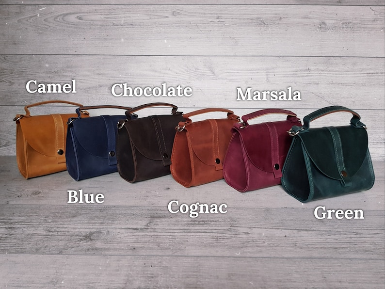 Small Leather Purse Leather Crossbody Purse Soft Leather Bag Etsy