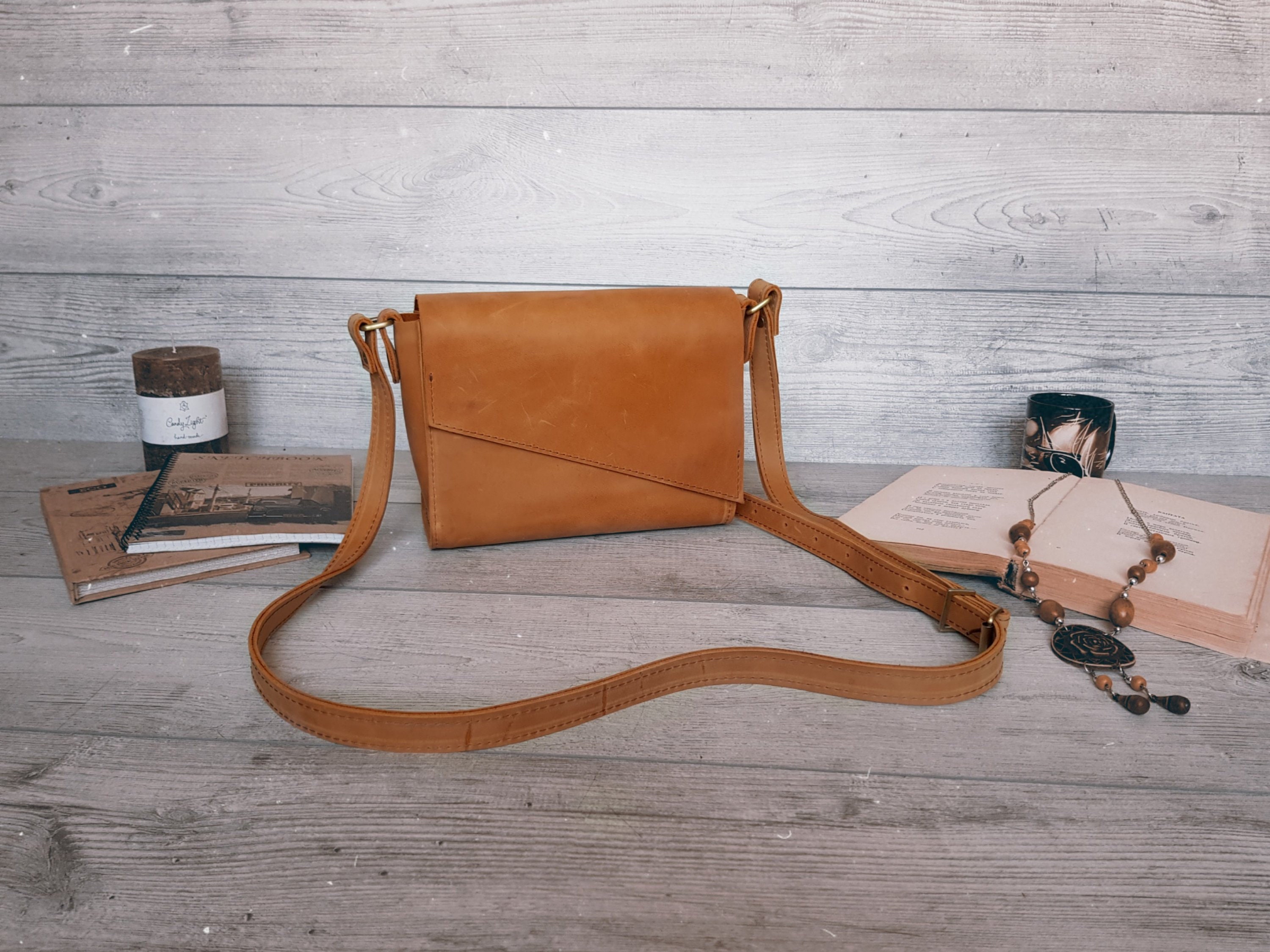 Cross body bag, Small crossbody bag, Small leather purse, Leather shoulder bag, Beige leather bag women, Clutch purse, Gift for women