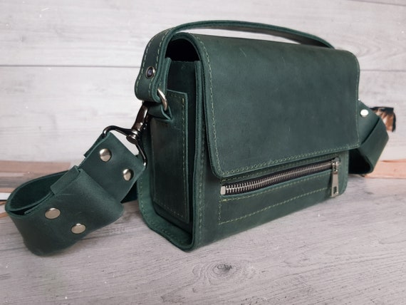 Leather Shoulder Bag, Small Crossbody Purse, Leather Bag Women