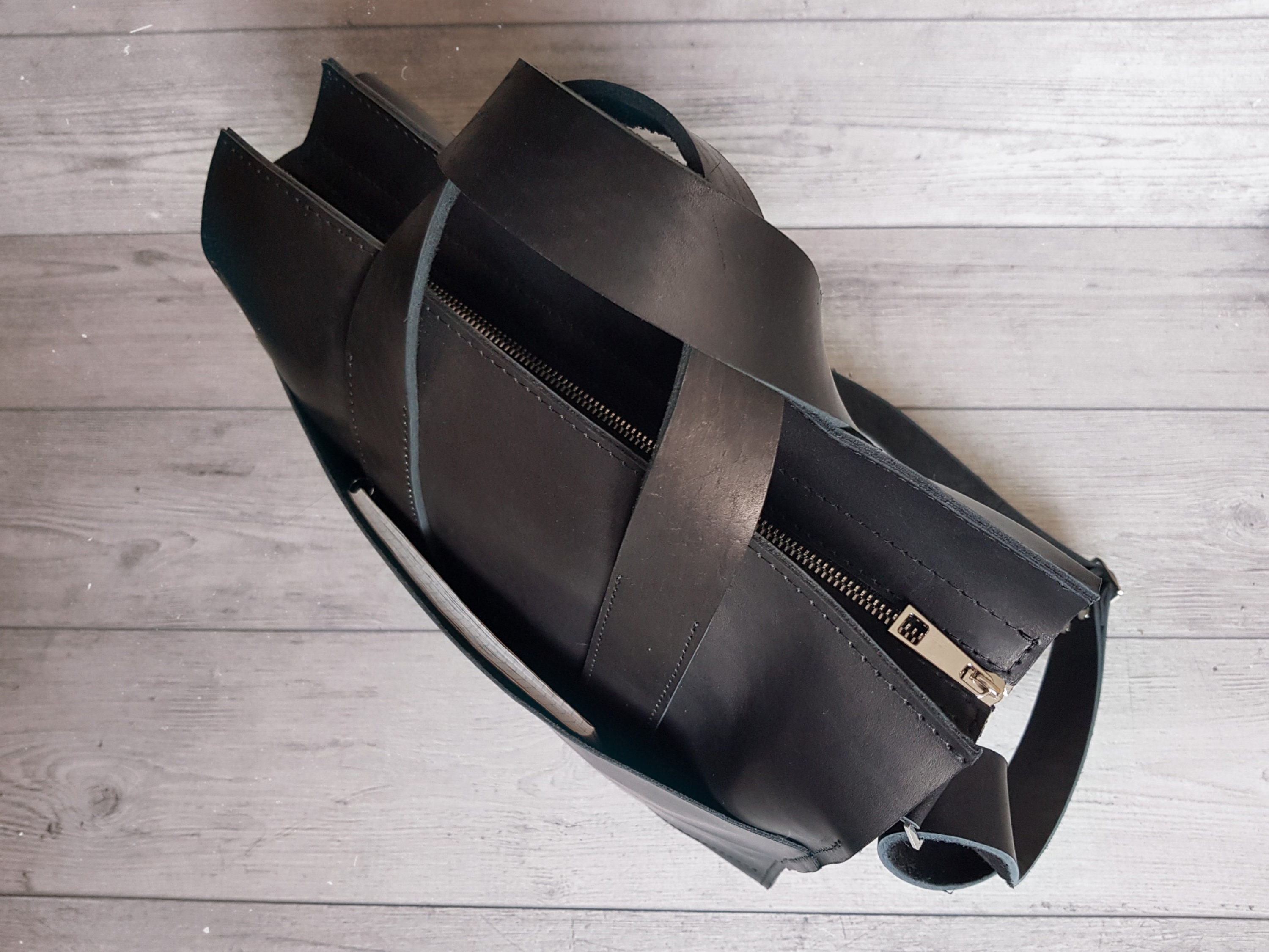 Leather laptop bag women Black leather tote bag Leather Etsy