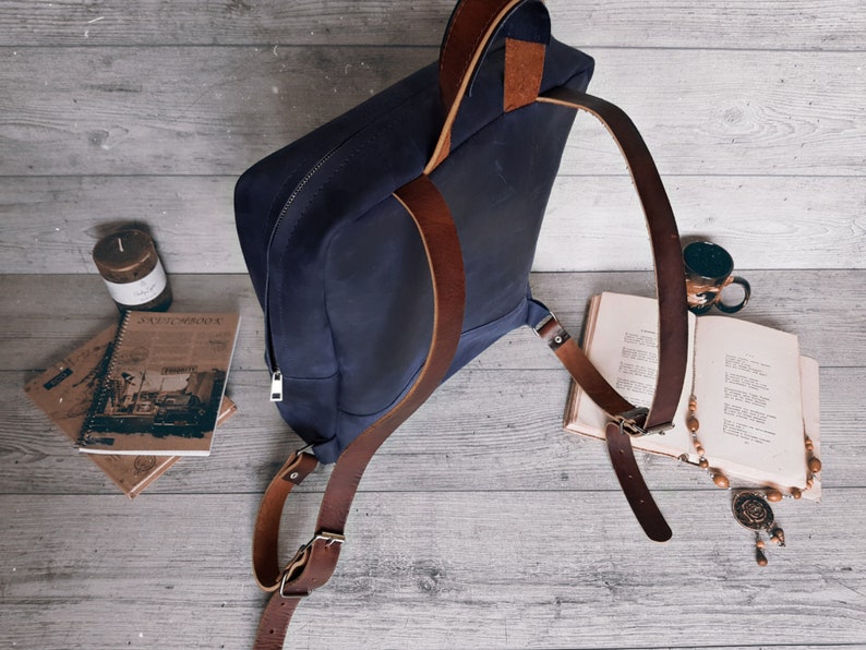 Gift for men Leather laptop bag Laptop backpack women Gift for women Leather rucksack women Leather backpack men
