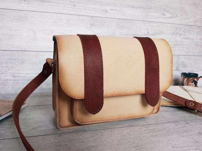 Leather Messenger Bag Women Leather Satchel Bag Crossbody Etsy