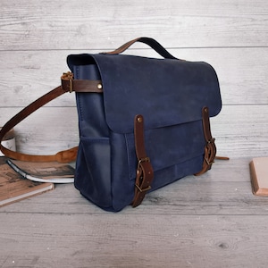 Weekender bag men, Leather satchel bag, Leather messenger bag men, Leather travel bag, Duffel bag, Leather duffle bag, Work bag Gift for men image 6