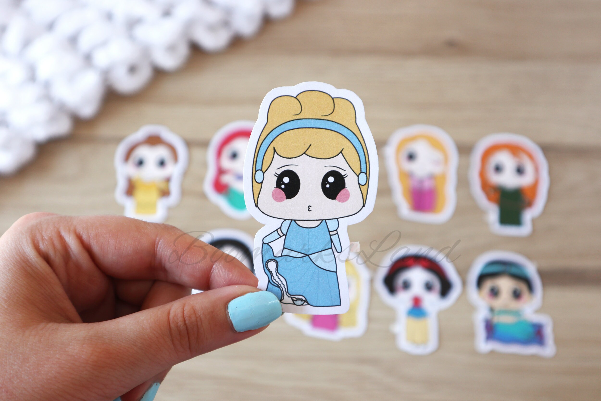 Stickers Kawaii Disney Princess Etsy