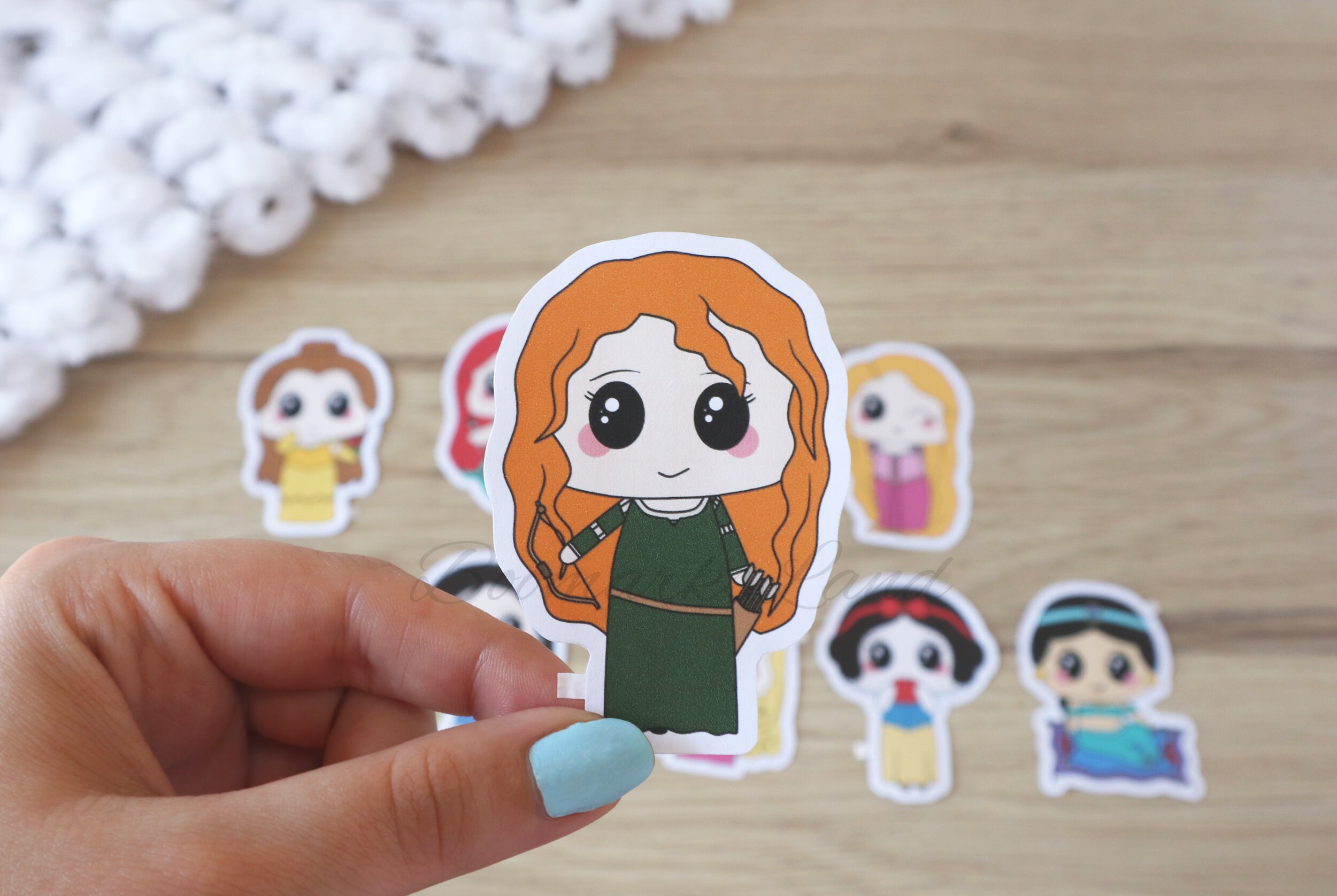 Stickers Kawaii Disney Princess Etsy