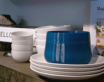 Pistachio Bowl | Double Dish Nut Bowl with Shell Compartment