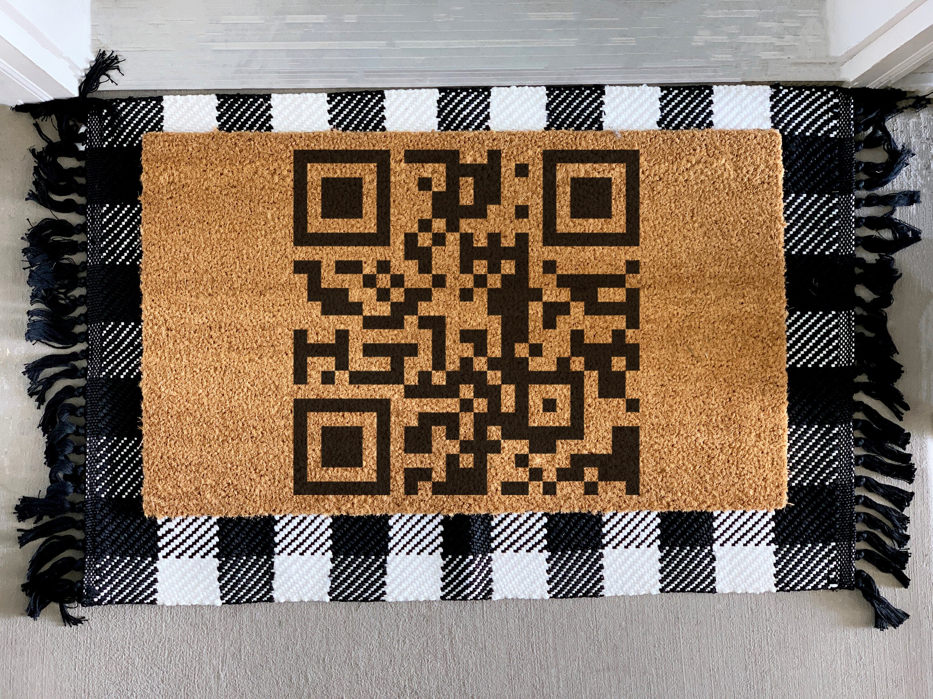 Rickroll QR Code Mat - Etsy