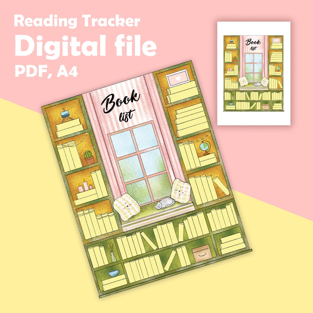 Printable Reading Tracker | Digital File | Book Planner | Reading ...
