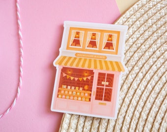 Cute Bookstore Vinyl Sticker | Bookworm Sticker