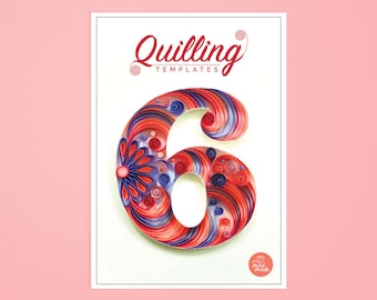 Paper Quilling Template - Number Six