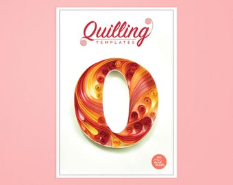 Paper Quilling Template - Number Zero