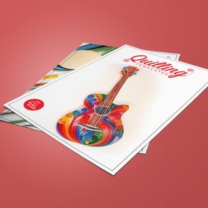 Guitar Paper Quilling template image 2