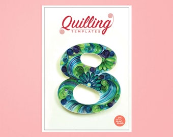 Paper Quilling Template - Number Eight