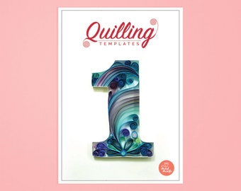 Paper Quilling Template - Number One