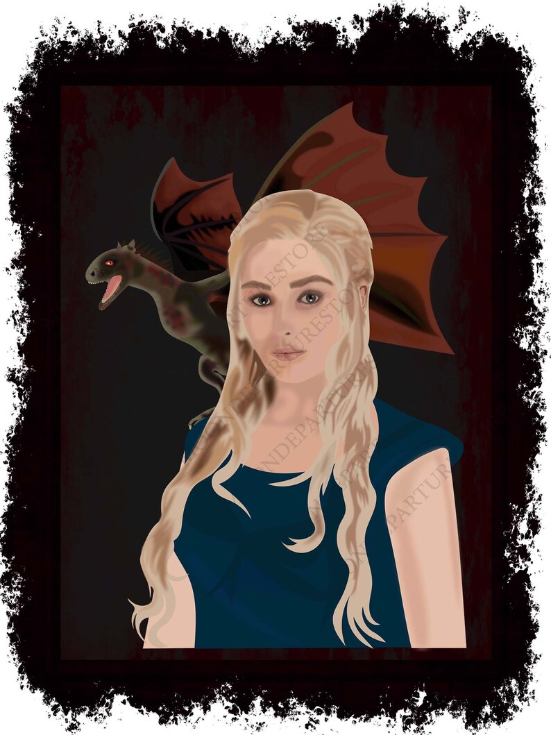 Game of Thrones Cartoon Daenerys Dracarys Womens Vest