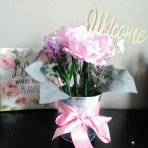 Country rose 4 flower pen set-Baby shower party favor-Bridal shower pen set-Mothers day gift-secretary gift-party favors-home office decor-