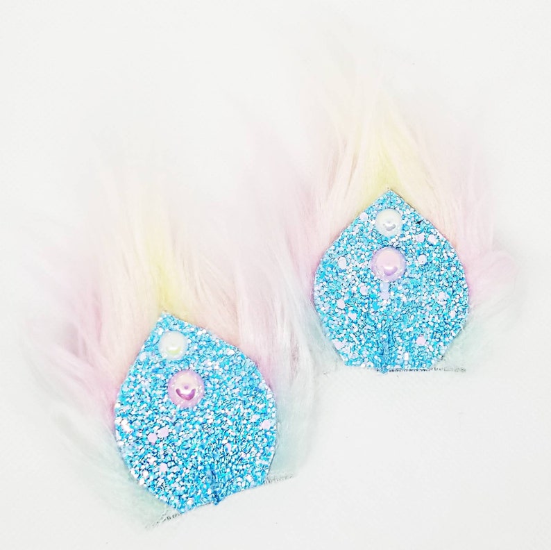 Cotton Candy Rainbow Costume Cat Ears