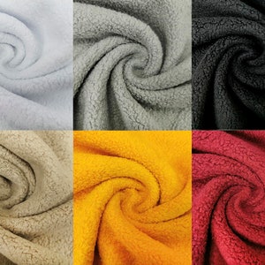 Fleece, cotton fleece, teddy fleece, colour choice, 50 cm