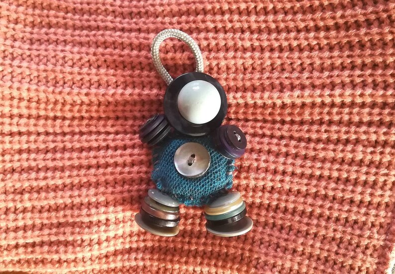 sweet decor retro gift sweet gift blue baby keyring Blue pendant doll keyring buttons lover gift doll pendant