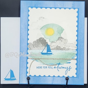 Nautical Themed Friendship Card | Handmade | Blank | Homemade | Sailboat | Here For You Always