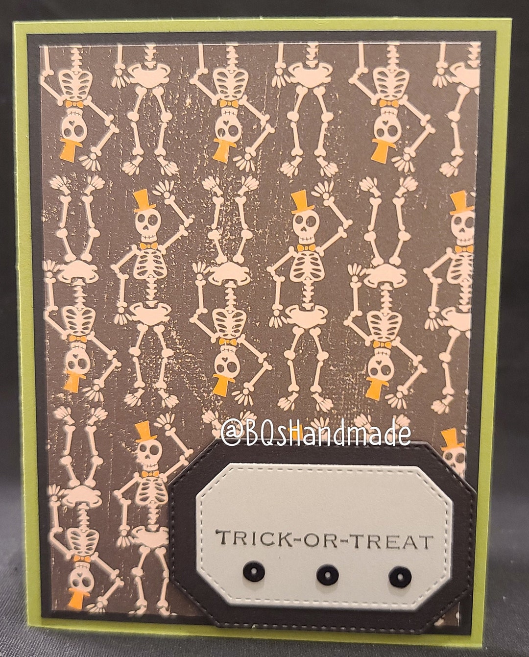Various Patterned Trick or Treat Halloween Card | Handmade | Blank ...