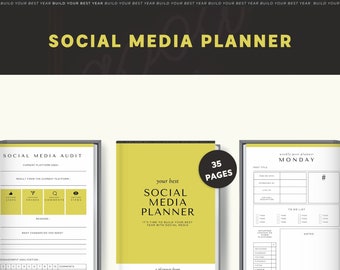 Social Media Planner PDF Printable