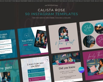 Service Provider Instagram Post Template | Instagram Post Canva Template | Virtual Assistant Instagram Template