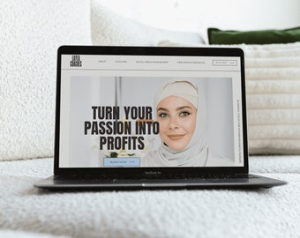 Showit Website Template for Coaches + Service Providers | 1 Page Scrolling | Mini Starter Kit | Canva Business Kit Templates | Layla