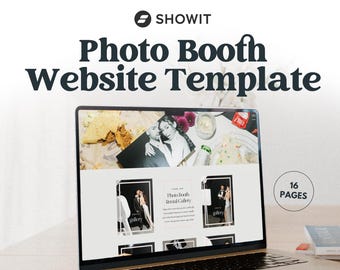 Photo Booth Showit Website Template - Rose Noir Design