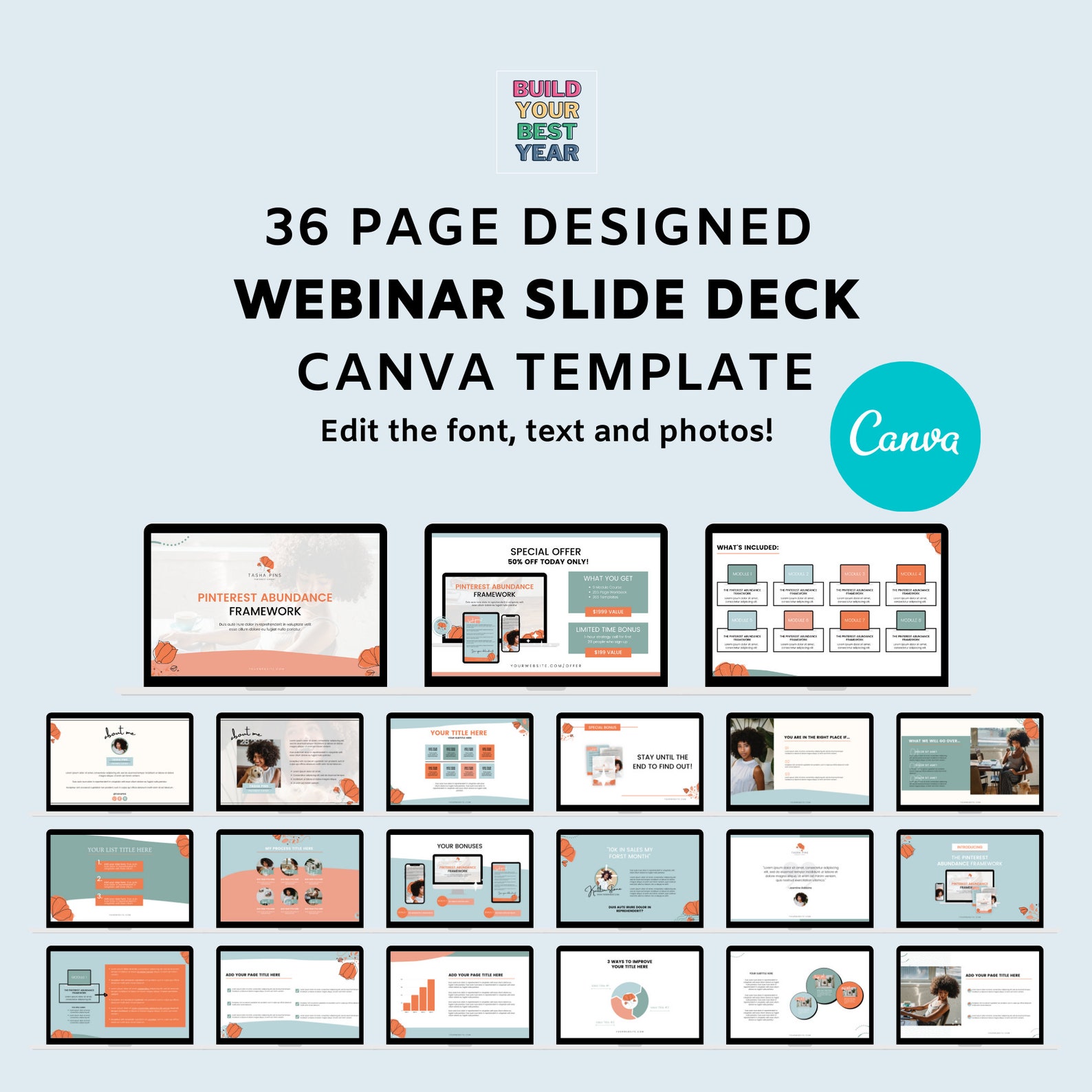 200 Canva Template Bundle For Service Providers Editable Etsy