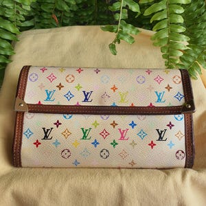 Vintage louis vuitton white multicolor bag - Etsy 日本